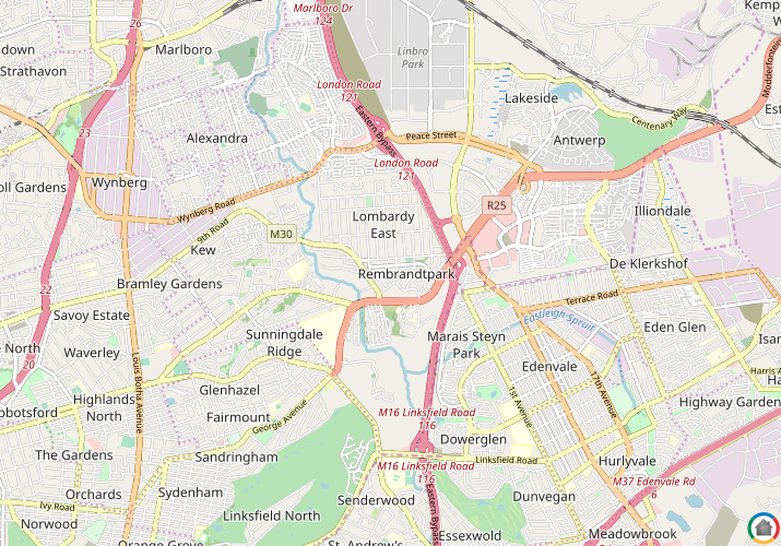 Map location of Rembrandt Park